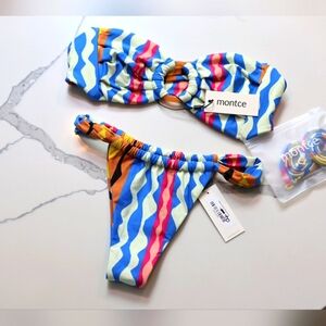 Montce Womens Vibrant Wave Bikini Set.